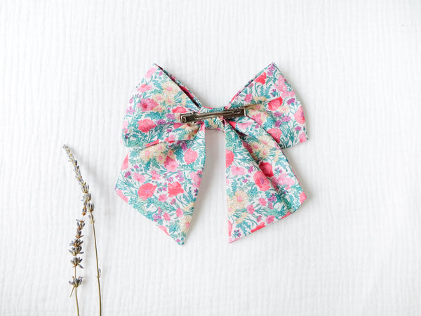 BOBO CHÉRIS 波波雪莉 英國LIBERTY FABRICS大蝴蝶結髮夾|Liberty Print Kids Bow Hair Bow Clip
