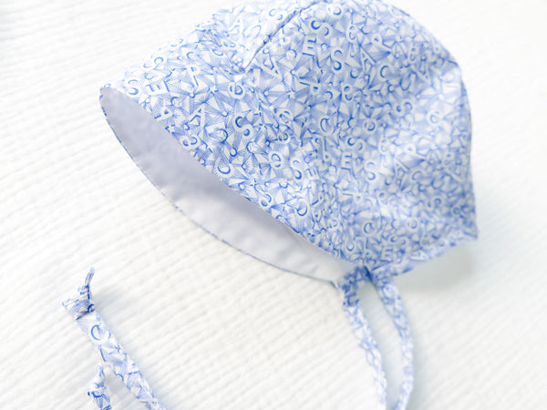 BOBO CHÉRIS 波波雪莉 英國LIBERTY FABRICS歐式復古嬰兒帽 - Spaceman|LIBERTY FABRICS Vintage Baby Bonnet - Spaceman