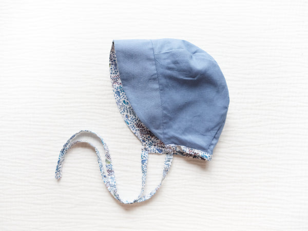 BOBO CHÉRIS 英國LIBERTY FABRICS歐式復古印花穿面穿戴嬰兒遮陽帽 - Feldberg Forest|LIBERTY FABRICS Reversible Vintage Baby Bonnet - Feldberg Forest