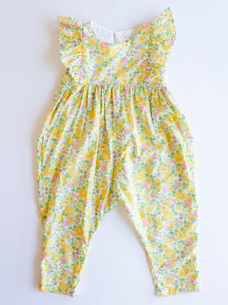 英國LIBERTY FABRICS女童Zoé法式連身褲 | Liberty Fabrics Girl's Zoé Jumpsuit