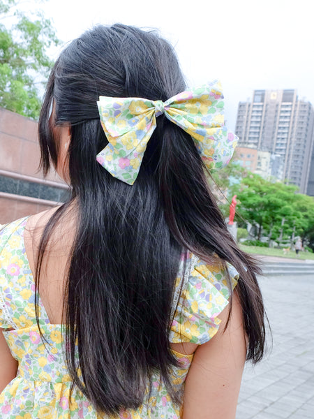 BOBO CHÉRIS 波波雪莉 英國LIBERTY大蝴蝶結髮飾|Liberty Print Organic Cotton Bow Hair Clip