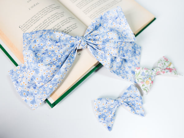 BOBO CHÉRIS 波波雪莉 英國LIBERTY大蝴蝶結髮飾|Liberty Print Organic Cotton Bow Hair Clip