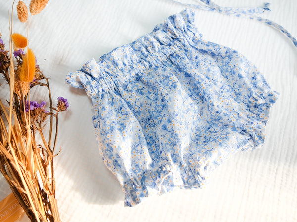 BOBO CHÉRIS 波波雪莉 英國LIBERTY有機棉歐式荷葉邊寶寶包屁褲|Liberty Print Organic Cotton Ruffled Poppy Baby Bloomer