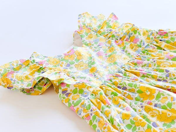 英國LIBERTY FABRICS女童Zoé法式連身褲 | Liberty Fabrics Girl's Zoé Jumpsuit