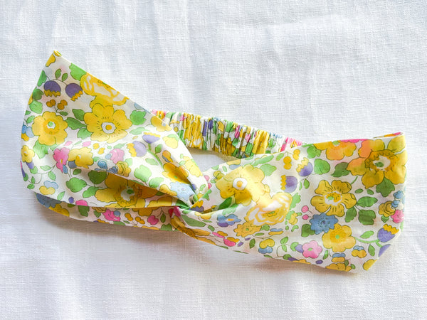 BOBO CHÉRIS 波波雪莉 英國LIBERTY FABRICS法式扭結髮帶(大人款) | LIBERTY FABRICS French Turbane Headband for Adults