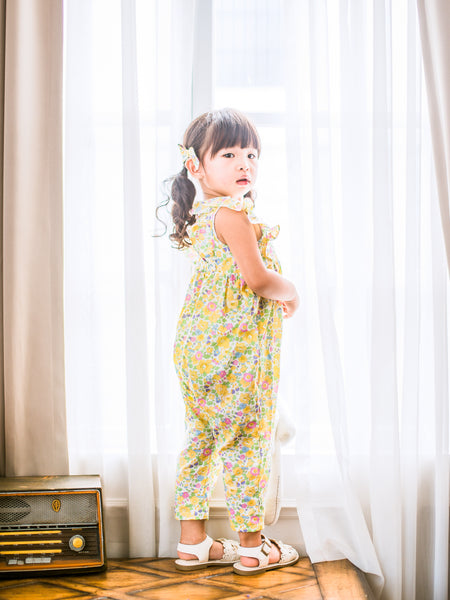 英國LIBERTY FABRICS女童Zoé法式連身褲 | Liberty Fabrics Girl's Zoé Jumpsuit