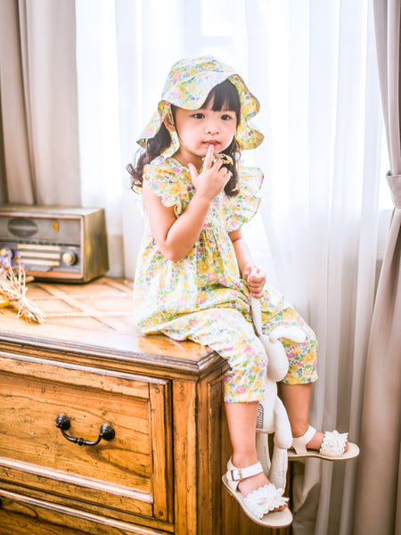 英國LIBERTY FABRICS女童Zoé法式連身褲 | Liberty Fabrics Girl's Zoé Jumpsuit