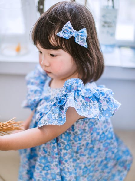 英國LIBERTY蝴蝶結兒童波波髮夾|Liberty Print Organic Cotton Hair Clips