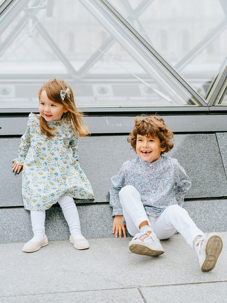 BOBO CHÉRIS 波波雪莉 英國LIBERTY FABRICS AW22兒童手工蝴蝶結波波髮夾(一組2入)|Liberty Print Kids Bow Hair Clips - Set of 2