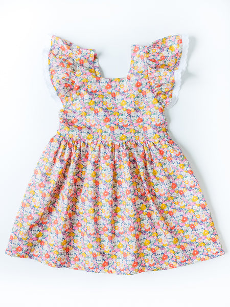 BOBO CHÉRIS 波波雪莉 英國LIBERTY FABRICS Léa法式綁帶洋裝 | Léa Dress made with Liberty Fabrics