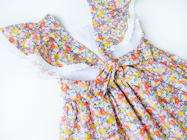 BOBO CHÉRIS 波波雪莉 英國LIBERTY FABRICS Léa法式綁帶洋裝 | Léa Dress made with Liberty Fabrics