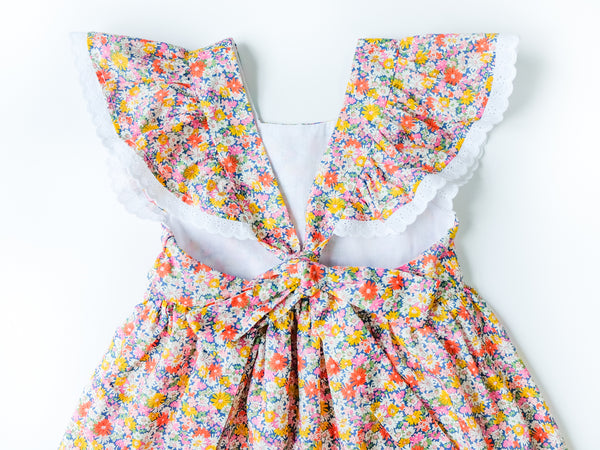 BOBO CHÉRIS 波波雪莉 英國LIBERTY FABRICS Léa法式綁帶洋裝 | Léa Dress made with Liberty Fabrics