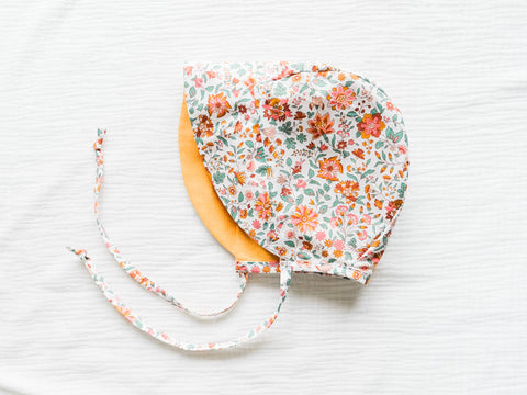 英國LIBERTY FABRICS歐式復古嬰兒帽 - Grace Emily Bell｜LIBERTY FABRICS Vintage Baby Bonnet - Grace Emily Bell