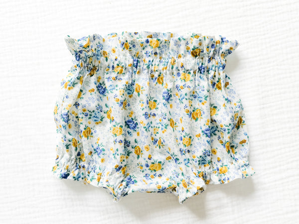 BOBO CHÉRIS 波波雪莉 英國LIBERTY有機棉歐式荷葉邊寶寶包屁褲｜Liberty Print Organic Cotton Ruffled Poppy Baby Bloomer