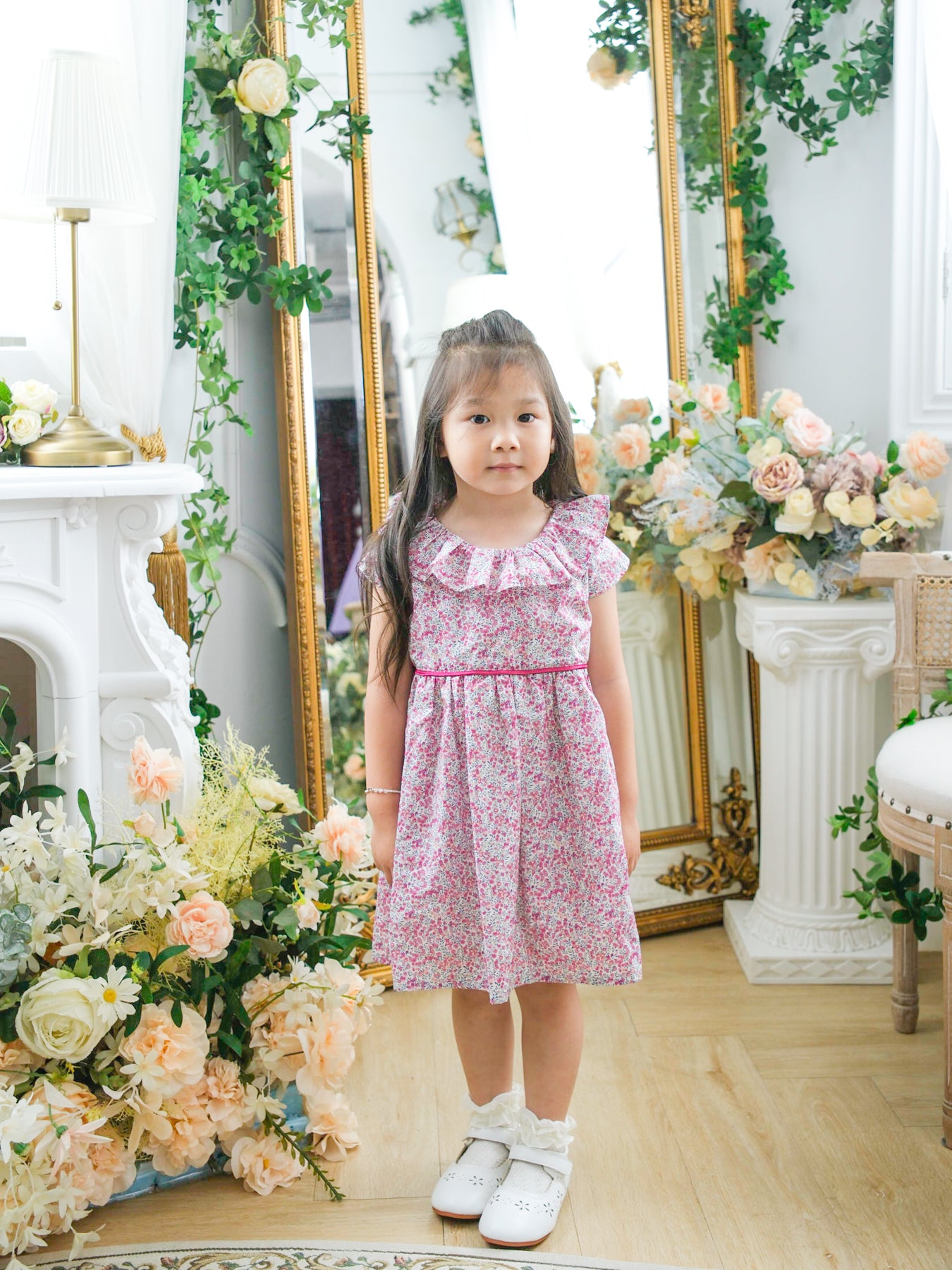 BOBO CHÉRIS 波波雪莉 英國LIBERTY FABRICS Amélia優雅荷葉領洋裝 | Amélia Dress made with Liberty Fabrics