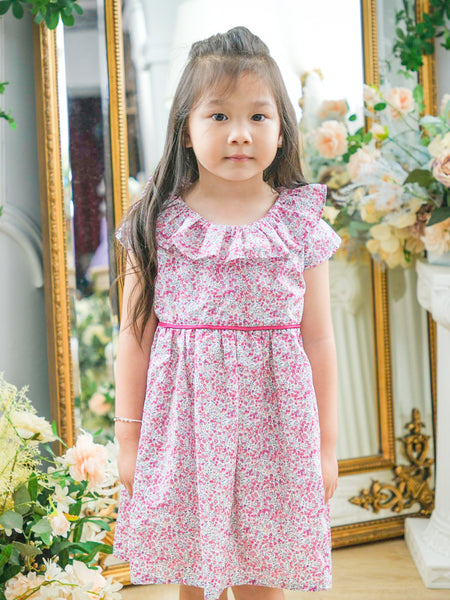 BOBO CHÉRIS 波波雪莉 英國LIBERTY FABRICS Amélia優雅荷葉領洋裝 | Amélia Dress made with Liberty Fabrics