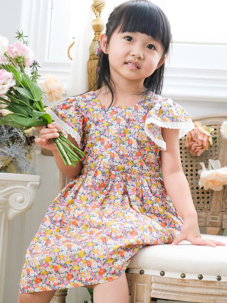 BOBO CHÉRIS 波波雪莉 英國LIBERTY FABRICS Léa法式綁帶洋裝 | Léa Dress made with Liberty Fabrics