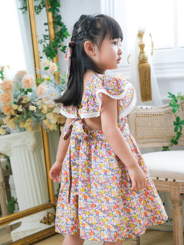 BOBO CHÉRIS 波波雪莉 英國LIBERTY FABRICS Léa法式綁帶洋裝 | Léa Dress made with Liberty Fabrics