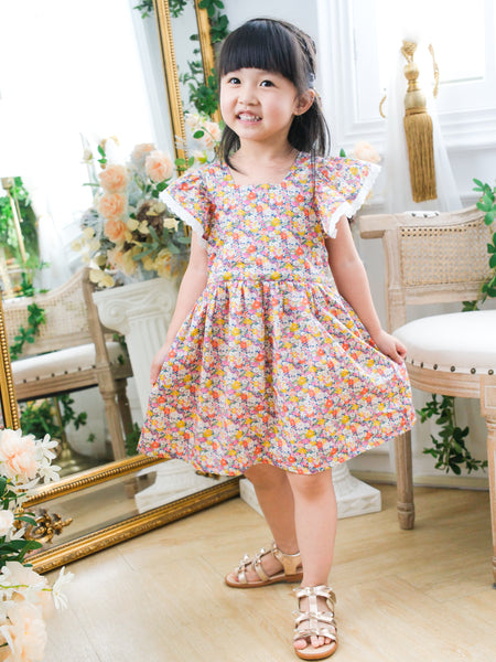 BOBO CHÉRIS 波波雪莉 英國LIBERTY FABRICS Léa法式綁帶洋裝 | Léa Dress made with Liberty Fabrics