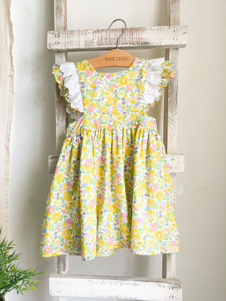 Liberty Fabrics Girl's Stella Pinafore Dress