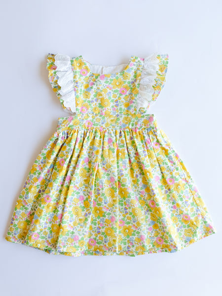 BOBO CHÉRIS 波波雪莉 英國LIBERTY有機棉Stella圍裙洋裝 | Liberty Organic Cotton Girl's Stella Pinafore Dress