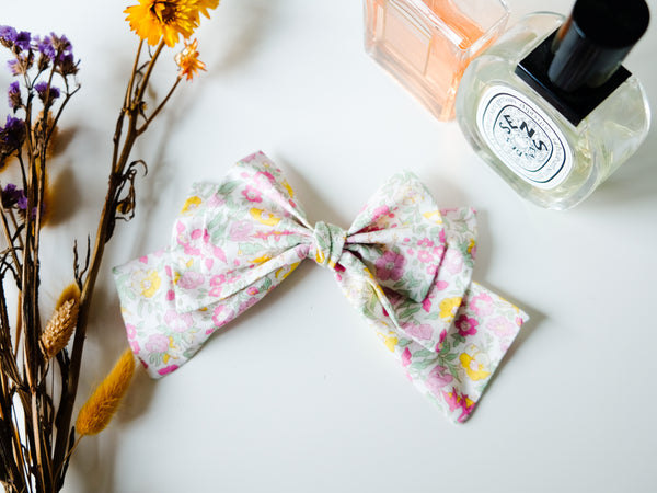 BOBO CHÉRIS 波波雪莉 英國LIBERTY大蝴蝶結髮飾｜Liberty Print Organic Cotton Bow Hair Clip