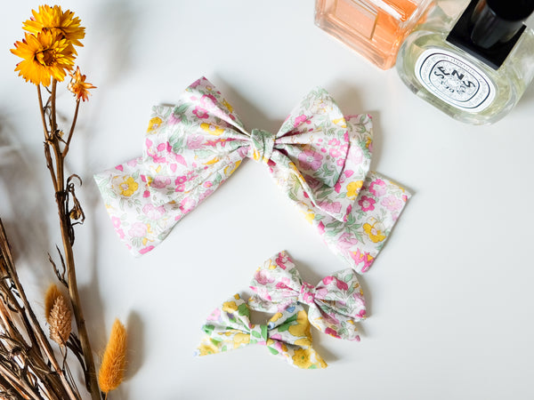 BOBO CHÉRIS 波波雪莉 英國LIBERTY大蝴蝶結髮飾｜Liberty Print Organic Cotton Bow Hair Clip