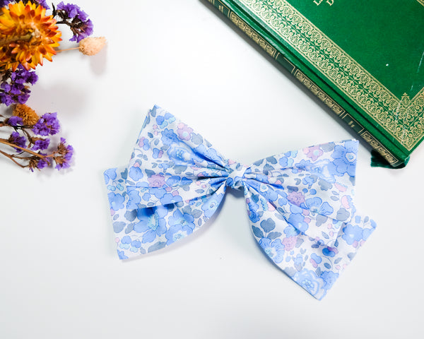 英國LIBERTY FABRICS法式優雅大蝴蝶結髮飾｜Liberty Fabrics Layered French Bow Hair Clip