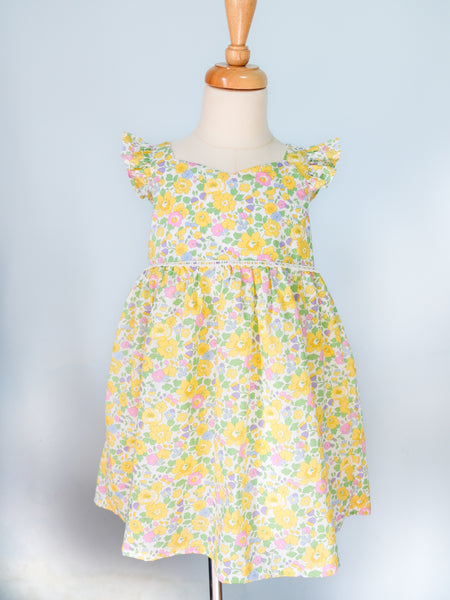 BOBO CHÉRIS 波波雪莉 英國LIBERTY有機棉Delphine法式公主洋裝 | Liberty Organic Cotton Girl's Sweetheart Neckline Delphine Dress