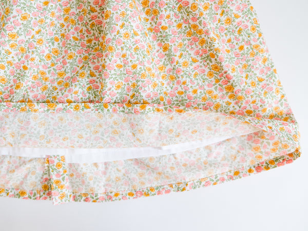 BOBO CHÉRIS 波波雪莉 英國LIBERTY FABRICS有機棉Louise凡爾賽花園荷葉V領印花洋裝 | Liberty Fabrics Organic Cotton Girl's Louise Dress