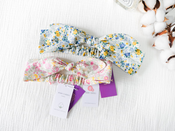 BOBO CHÉRIS 波波雪莉 英國LIBERTY FABRICS蝴蝶結髮帶(大人款) | LIBERTY FABRICS Bow Headband for Adult