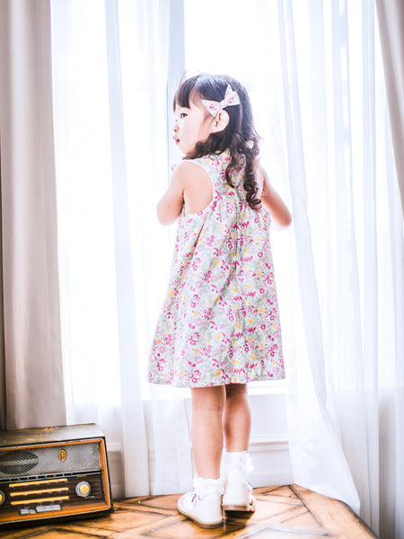 英國LIBERTY有機棉法式優雅Audrey洋裝 | Liberty Organic Cotton Girl's Audrey Dress