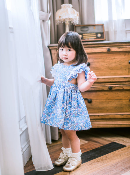 BOBO CHÉRIS 波波雪莉 英國LIBERTY有機棉Stella圍裙洋裝 | Liberty Organic Cotton Girl's Stella Pinafore Dress