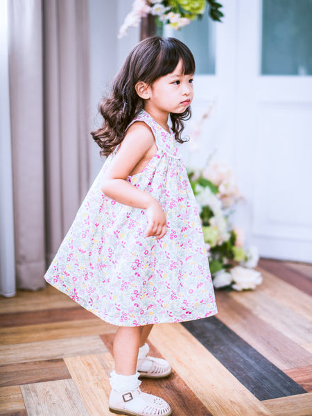 英國LIBERTY有機棉法式優雅Audrey洋裝 | Liberty Organic Cotton Girl's Audrey Dress