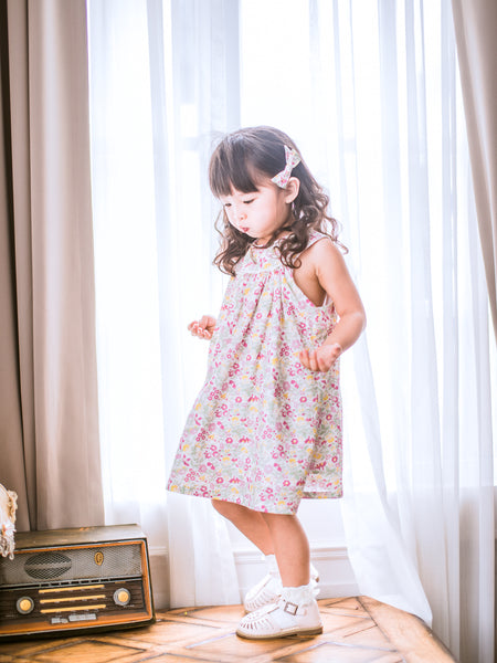 英國LIBERTY有機棉法式優雅Audrey洋裝 | Liberty Organic Cotton Girl's Audrey Dress