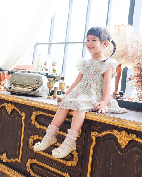 英國LIBERTY FABRICS女童Stella法式圍裙洋裝 | Liberty Fabrics Girl's Stella Pinafore Dress